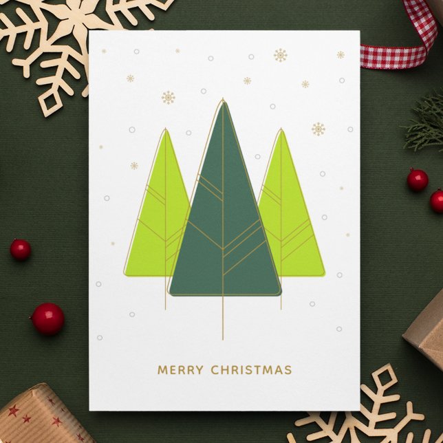 Verde de árbol de Navidad moderno de moda (Subido por el creador)