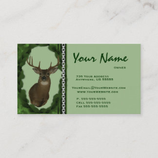 Verde de cadena del ~ de las tarjetas de visita