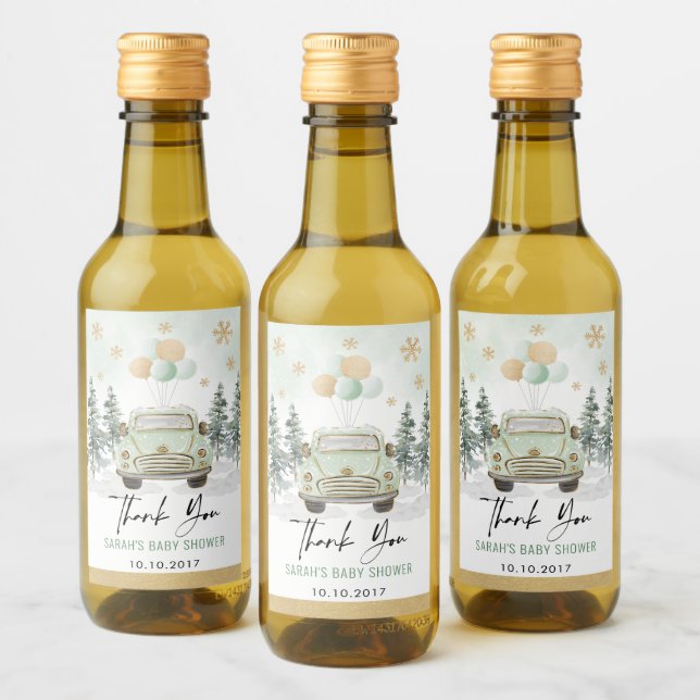 Verde de fiesta de invierno dorado regadera de Dri (Botellas)