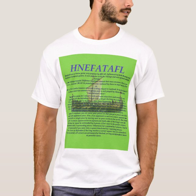 Verde de la camisa del juego de Hnefatafl (Anverso)