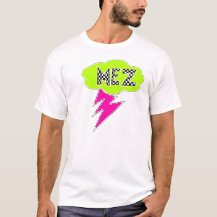 Verde de la camisa del relámpago de Mez, negro,