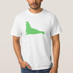 Verde de la camisa del sello de elefante