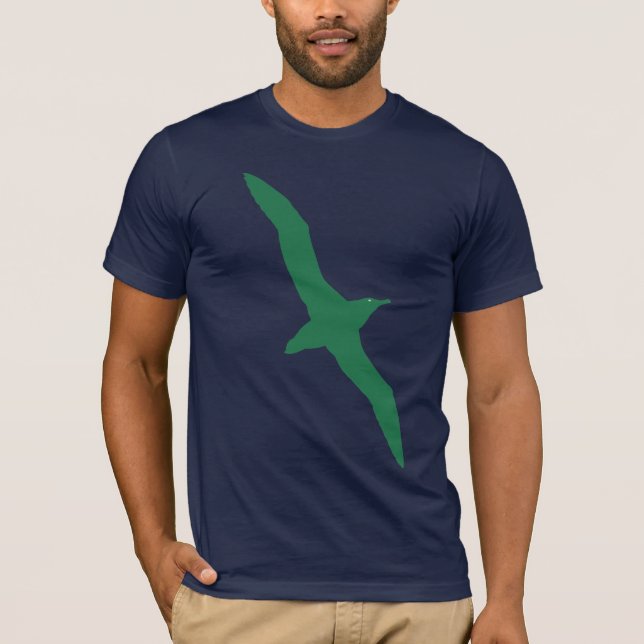 Verde de la camiseta del pájaro del albatros (Anverso)