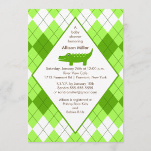 Verde de la invitación del beppy ligador Baby Show