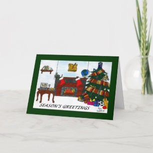 Verde de la tarjeta de Navidad de TSSB