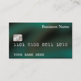 Verde de la TARJETA de VISITA del estilo de la