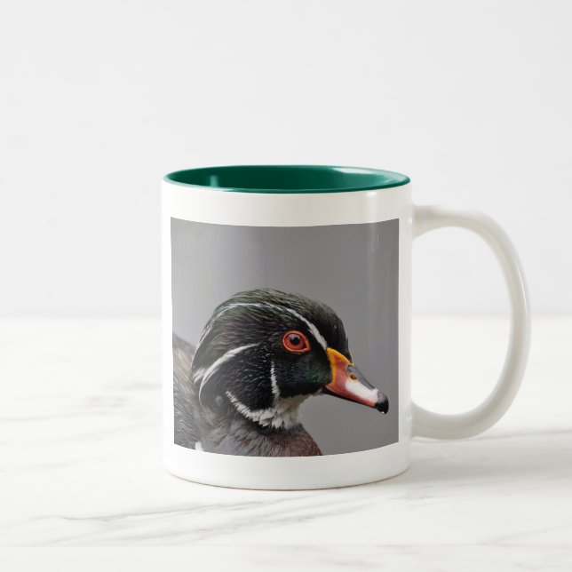 Verde de la taza del Dos-Tono del pato de madera (Derecha)