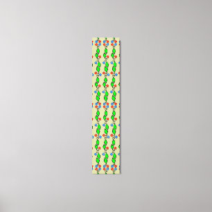 Verde deja flores pequeñas Acento delgado de arte