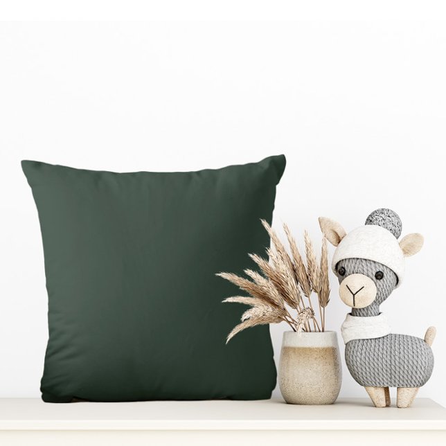 Verde del bosque muy oscuro - Cojín decorativo (Subido por el creador)