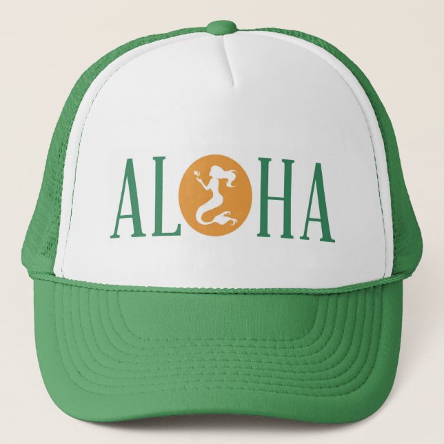 Verde del gorra del camionero de la sirena de la (Anverso)