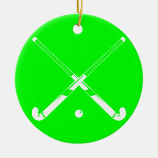Verde del ornamento de la silueta del hockey