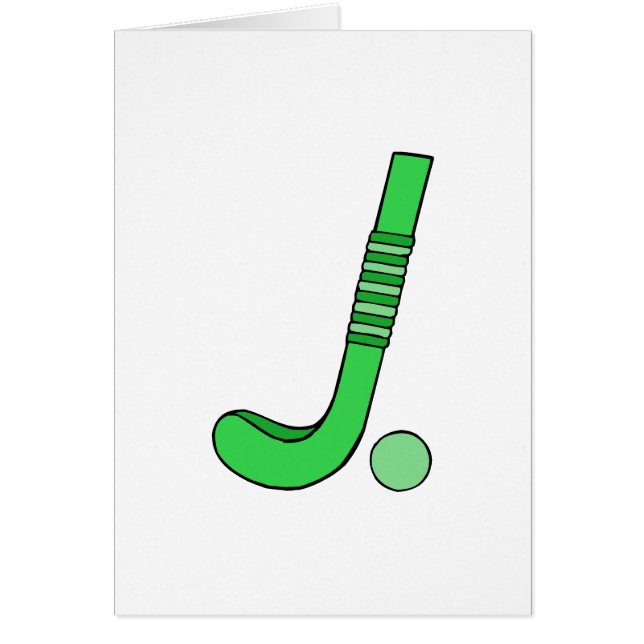 Verde del palillo de hockey hierba (Frente)