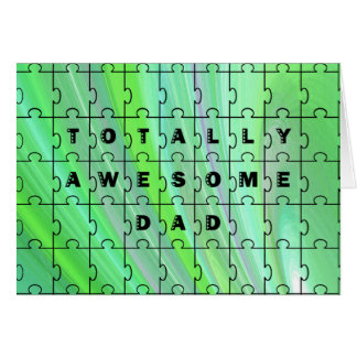 Verde del rompecabezas del papá totalmente alucina