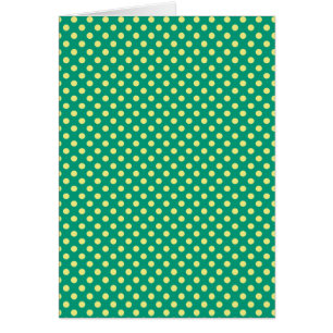 Verde esmeralda con puntos de polka amarillo de Sa