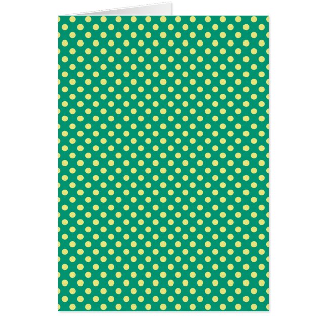 Verde esmeralda con puntos de polka amarillo de Sa (Frente)