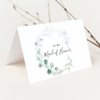 Verde Estival Eucalipto Agradecimiento Bridal Part
