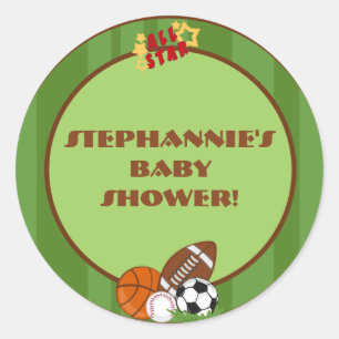 Verde Estrella de 6 a 3" Pegatinas favoritos