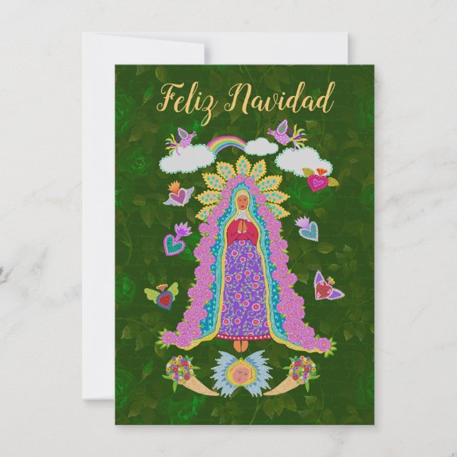 Verde Feliz Navidad Navidades de Guadalupe (Anverso)