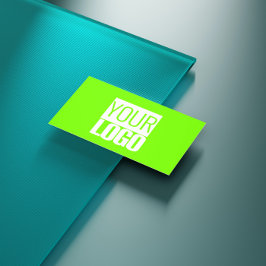 verde fluorescente - añade tu tarjeta de visita de