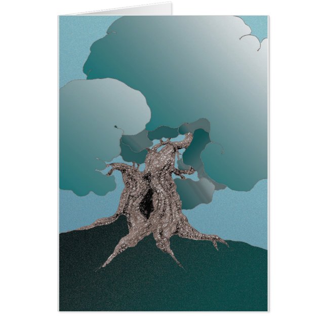 Verde Gnarly del árbol (Frente)