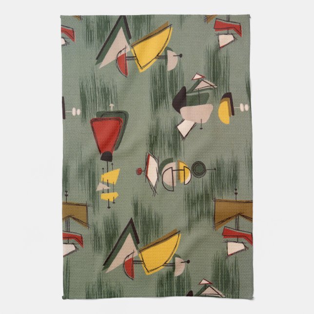 VERDE GRIS de la toalla de cocina de MoJo de la (Vertical)