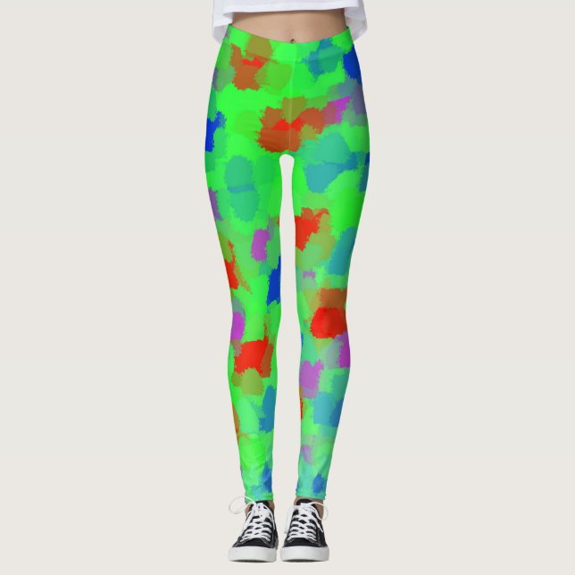 verde Leggings moderno diseño elegante (Anverso)