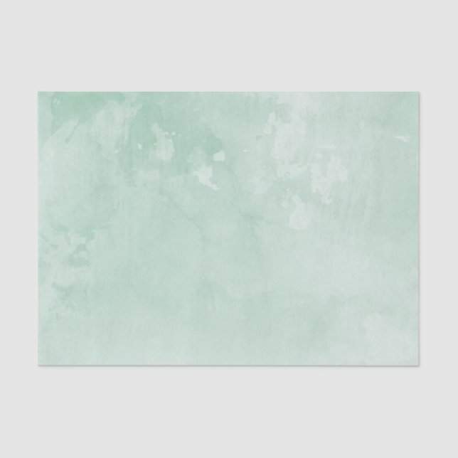 Verde menta del papel seda el | de la acuarela (Anverso)