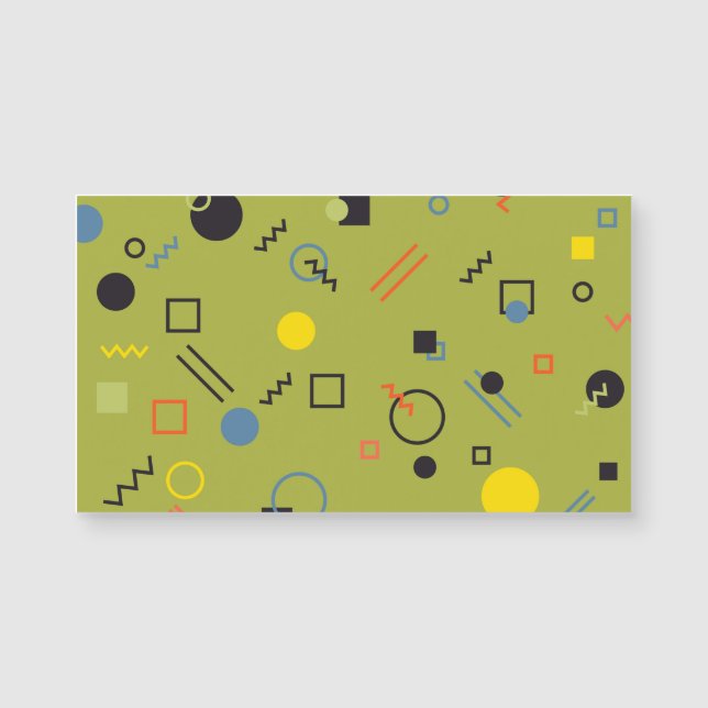 Verde, moderno, fresco, de moda, urbano,Patrón Mem (Anverso)