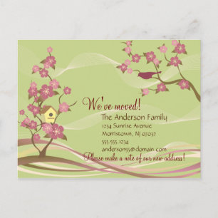 Verde móvil de la postal de la invitación de la