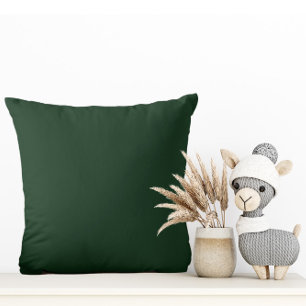 Verde muy oscuro - Cojín decorativo