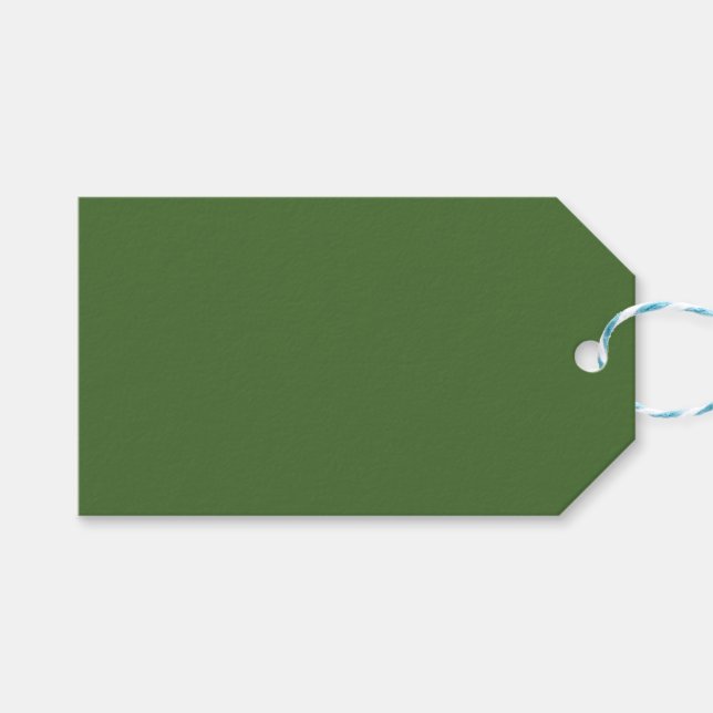 Verde nº4, Etiqueta de regalo verde (Frente (Horizontal))