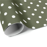 Verde oliva | Papel de ajuste de puntos de polka b<br><div class="desc">Este clásico papel de envoltura de polipuntos de polka es perfecto para sus necesidades de regalos! Envuelva un regalo de cumpleaños, un regalo para la ducha de bebé, un regalo para la ducha de novia, un regalo para el boda o un regalo para cualquier otra ocasión especial. También es una...</div>