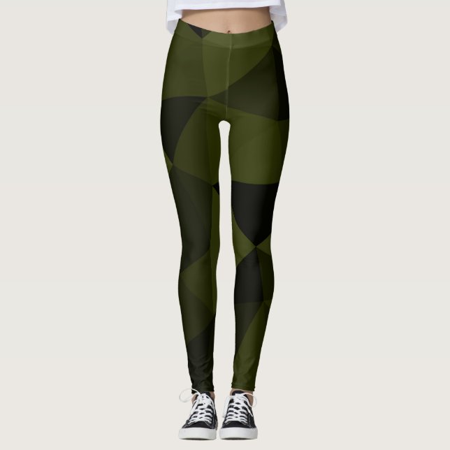 Verde oscuro del ejército negro patrón de malla ge (Anverso)