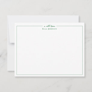 Verde preppy & Blanco una nota de