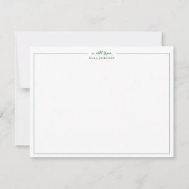 Verde preppy & Blanco una nota de 