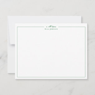 Verde preppy & Blanco una nota de