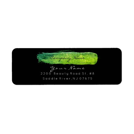 Verde remite del VIP del brillo brillante del Etiqueta De Remite