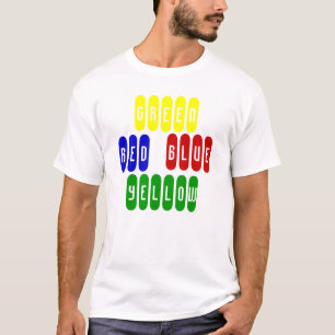 VERDE, ROJO, AZUL, AMARILLO, camiseta