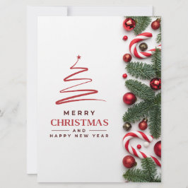 Verde Rojo Moderno Feliz Navidad