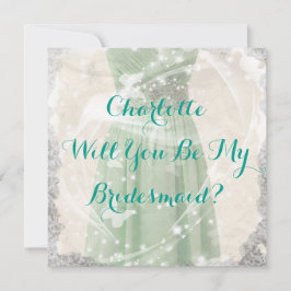 Verde Rústico Serás Mi Invitación De La Novia