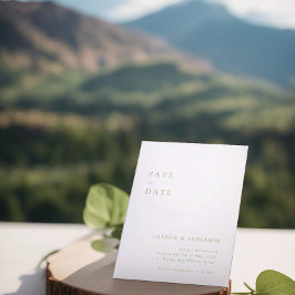 verde salva las tarjetas de fecha minimalista mode