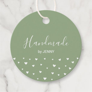 Verde Salvia   Hearts Handmade, Etiqueta de Paquet
