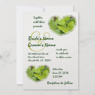VERDE SHAMROCKS - Invitación a la boda