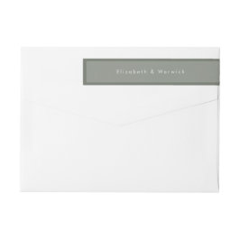 Verde Sobre Sage Moderno Minimalista Simple Boda