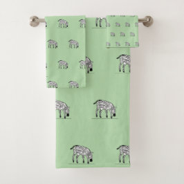 Verde suave de las cebras kenianas