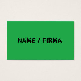 verde - tarjetas de presentación