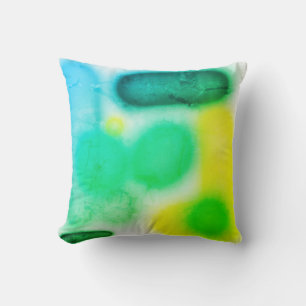 Verde turquesa Resumen Cojín decorativo Art Cushio