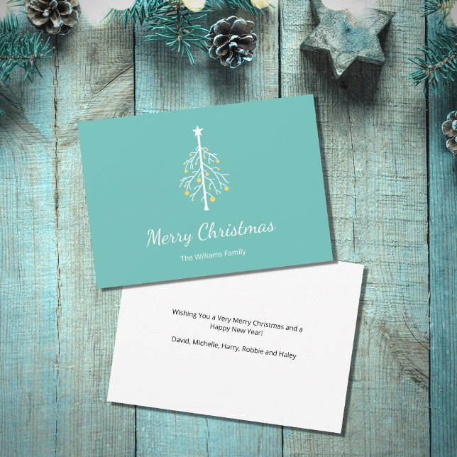 Verde Verde azulado retro de árbol de Navidad (Subido por el creador)