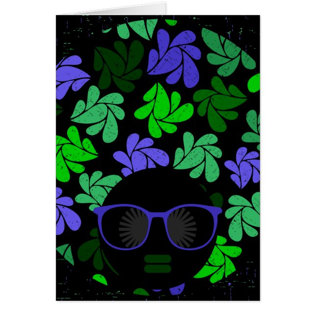 Verde y azul de la diva africana (Frente)