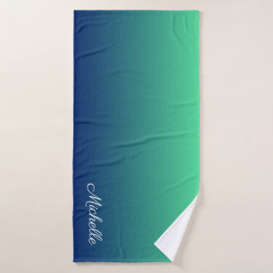 Verde y azul personalizados sombríos